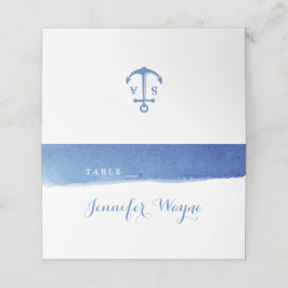 Blåfärgat havs-/badplatskort placeringskort