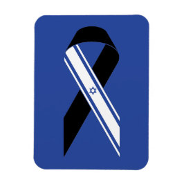 Blåfärgat israeliskt flagga magnet