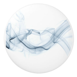 Blåfärgat keramiskt dörrknapp knopp