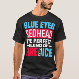 Blåfärgat Rödhårig, blandning av brandis - Funny r T Shirt