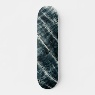 Blåfärgat trä old school skateboard bräda 18 cm