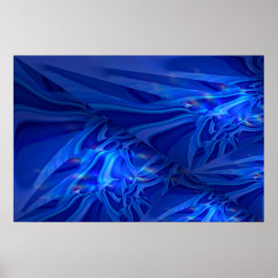 Blåfärgning av digital Abstrakt Poster