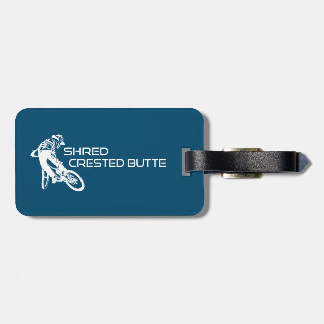 Blåfärgning av koloradsberget med skrumpad bestnad bagagebricka (Baksida Vågrät)