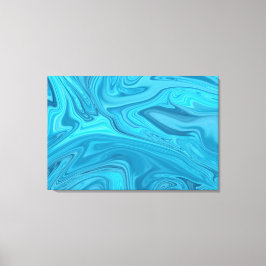Blåfärgning av Vinkara | Bästa abstrakt-målning Canvastryck