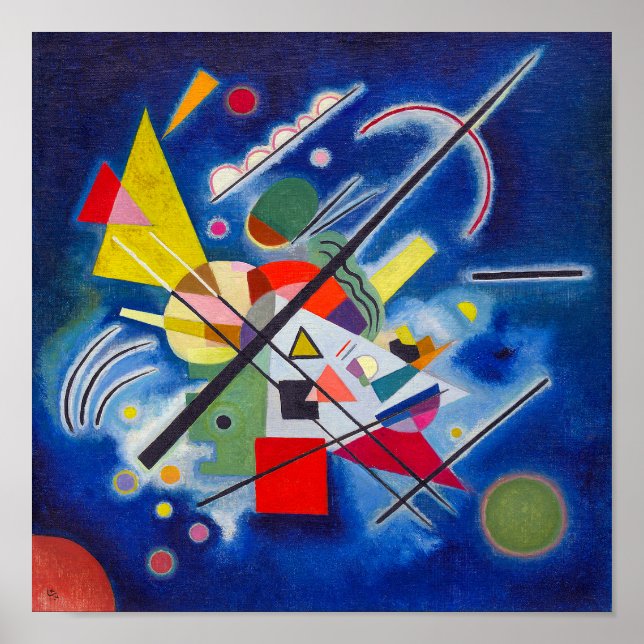 Blåfärgning | Wassily Kandinsky | Poster (Framsidan)