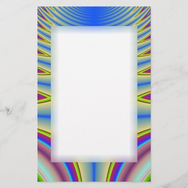 Blåfärgningsfärgstreck Brevpapper (Framsida)