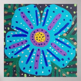 Blåfärgsfärg Poster