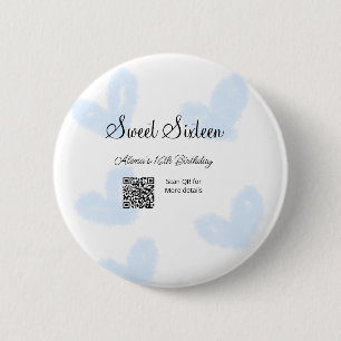 Blåfärgshem QR-Sweet sixteen Knapp