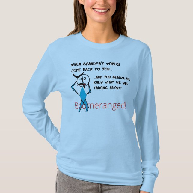 Blåfarmors Ord - Bomeranged T Shirt (Framsida)