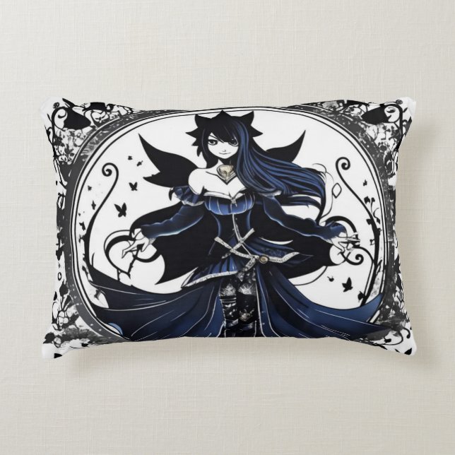 Blåfenad fantom prydnadskudde (Framsidan)