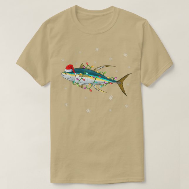 Blåfenad tonfisk Fisk Ljusare Rund Blåfenad tonfis T Shirt (Design framsida)