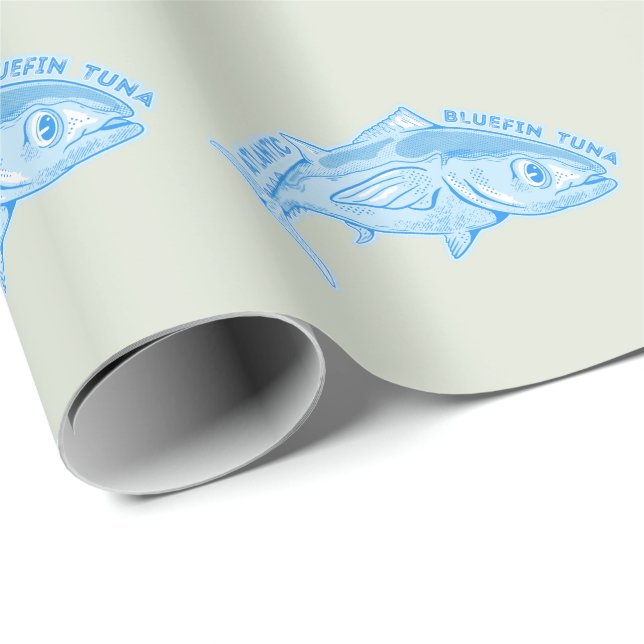 Blåfenad tonfisk presentpapper (Rullad Hörn)