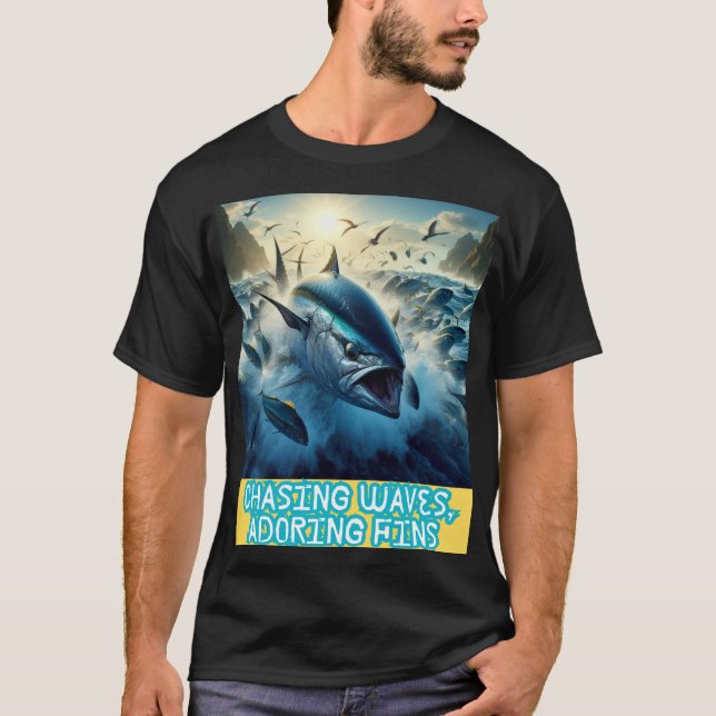 Blåfenad tonfisk t shirt (Framsida)