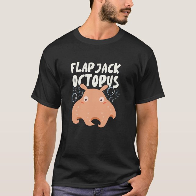 Blåfisk, bläckfisk t shirt (Framsida)