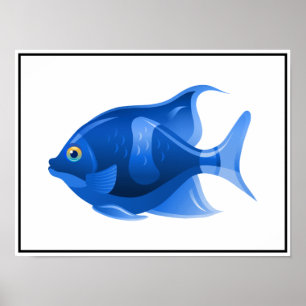 Blåfisk Poster