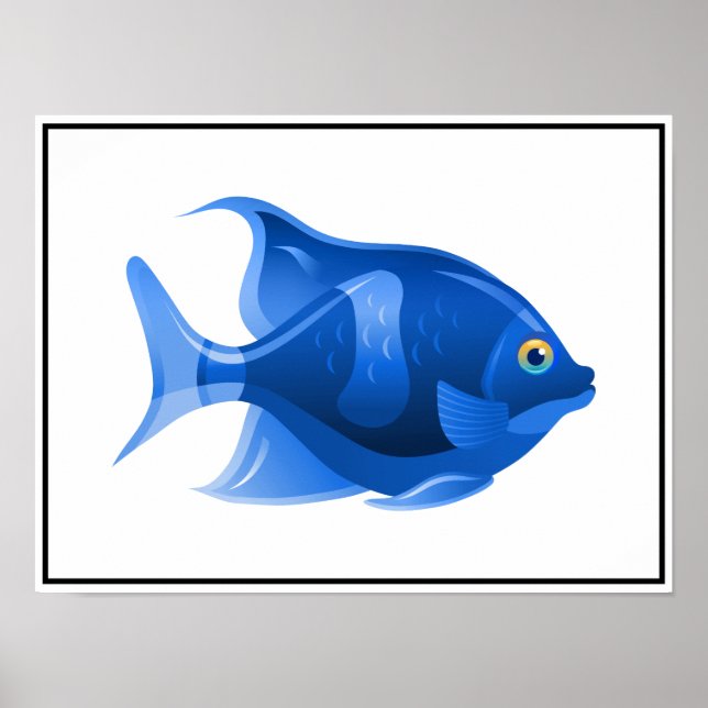 Blåfisk Poster (Framsidan)