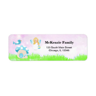 Blåfisk Returadress Etikett