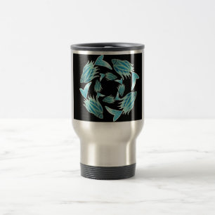 Blåfiskcirkling Mugg