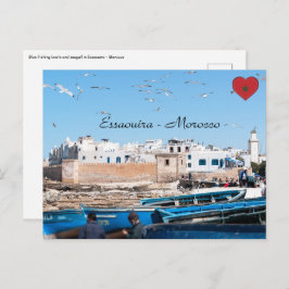 Blåfiskefartyg i Essaouira - Marocko Vykort
