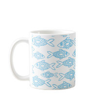 Blåfisksimmning i havet