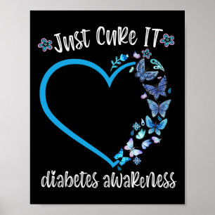 Blåfjärilen bara boka det i november, diabetesspri poster