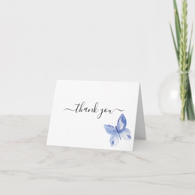 Blåfjärilsmusslet - tack för ditt kort (Framsida)