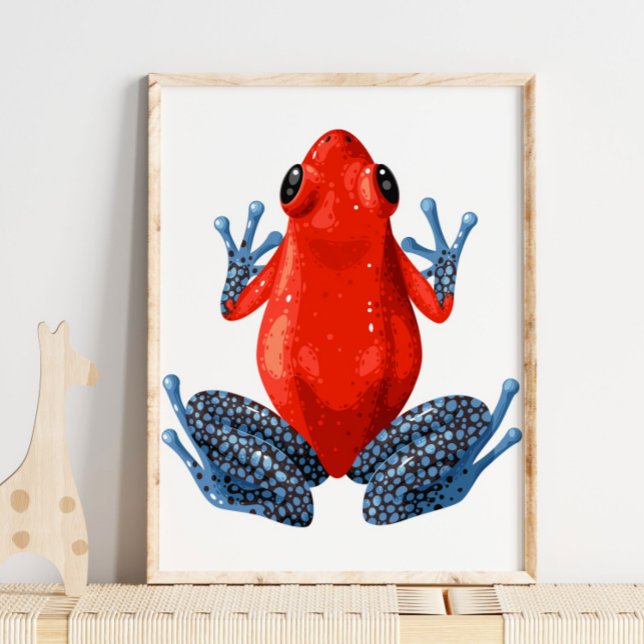 Blåfläckad rödfläckig groda | Digital utskrift Poster (Skapare uppladdad)