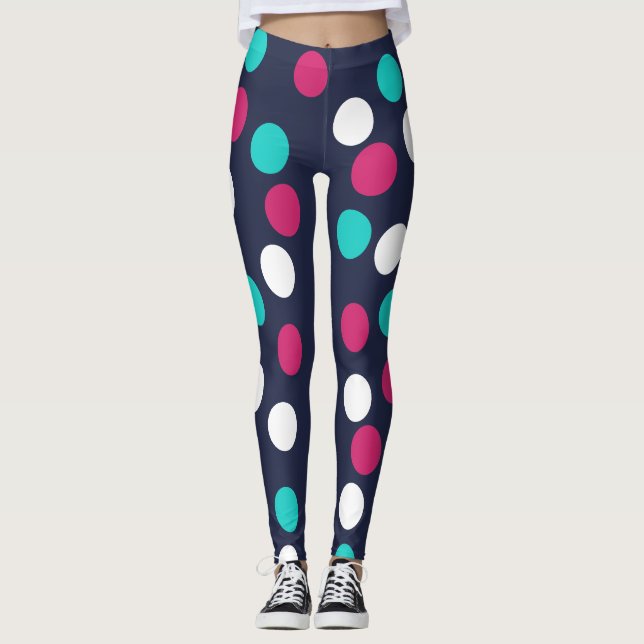 Blåfläckig Leggings (Framsida)