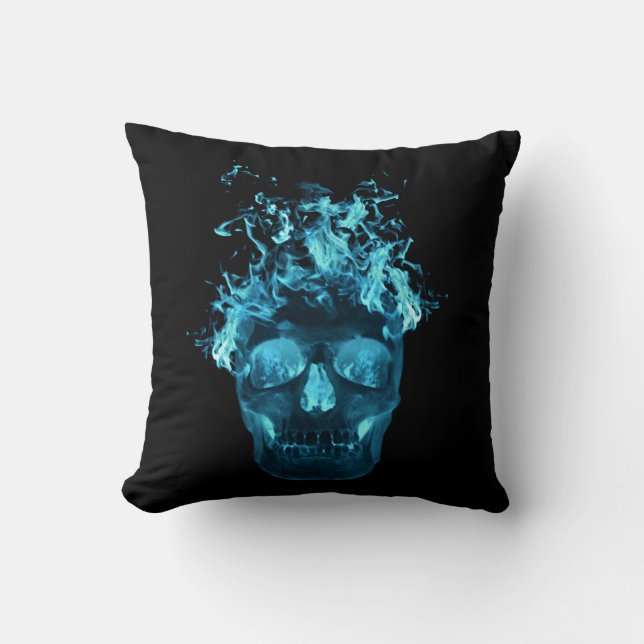 Blåflamande skal Reversible Pillow Kudde (Framsida)