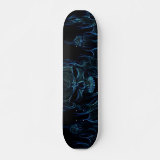 Blåflamskalle Mini Skateboard Bräda 18,5 Cm