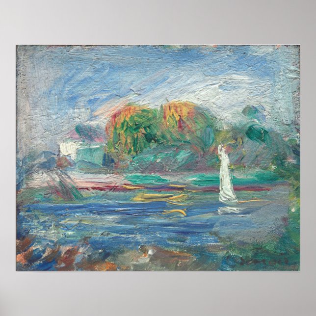 Blåfloden - Auguste Renoir Fine Art Poster (Framsidan)