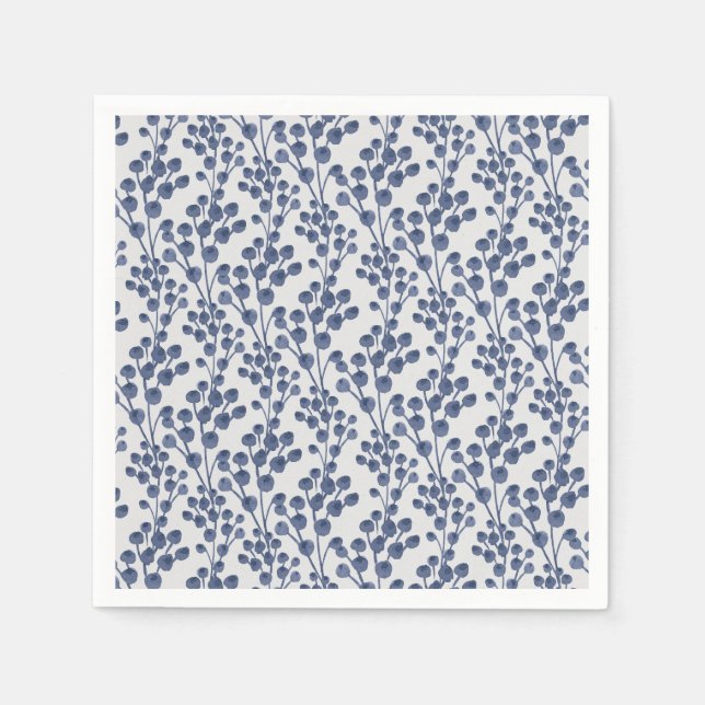 Blåflottan Botaniskt Pappersservett (Framsidan)