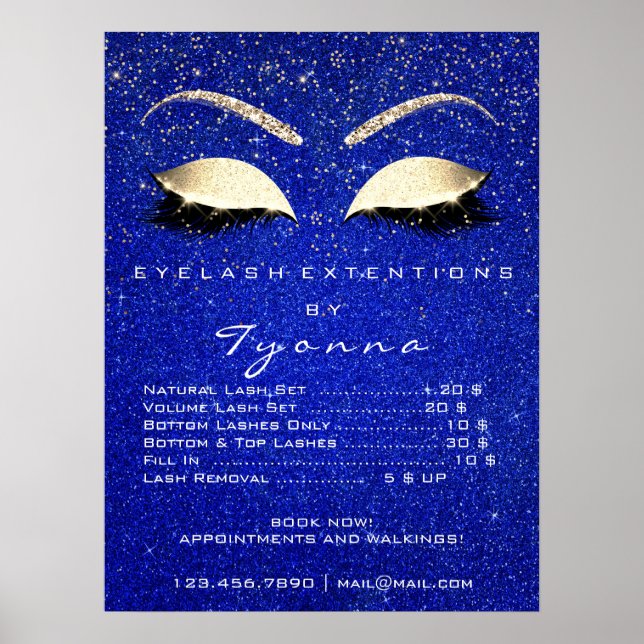 Blåflottans makeup-konstnärer i Guld Poster (Framsidan)