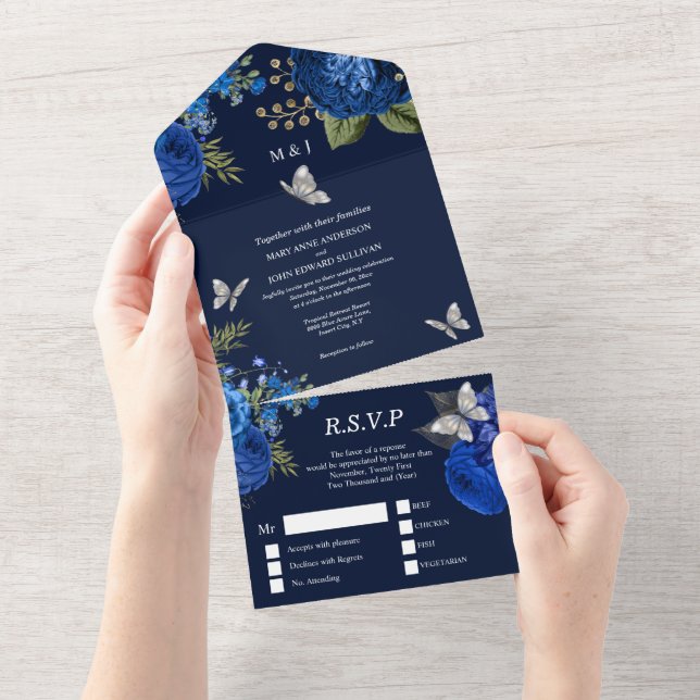 Blåfluglam av elegant grått silver   (Avrivbar del)