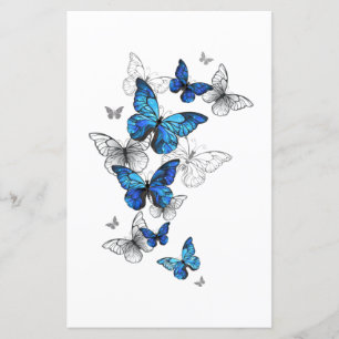 Blåflygande fjärilar Morpho