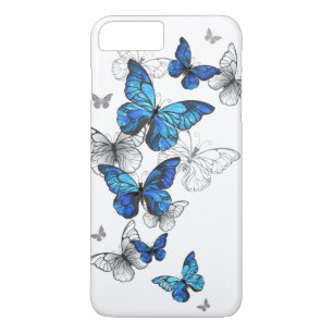 Blåflygande fjärilar Morpho