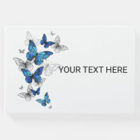Blåflygande fjärilar Morpho