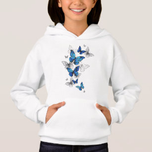 Blåflygande fjärilar Morpho T Shirt