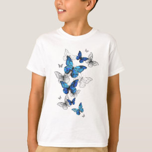 Blåflygande fjärilar Morpho T Shirt