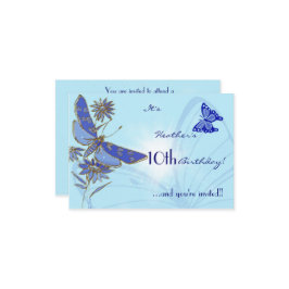 Blåflygets födelsedagskort - OSA Inbjudningar