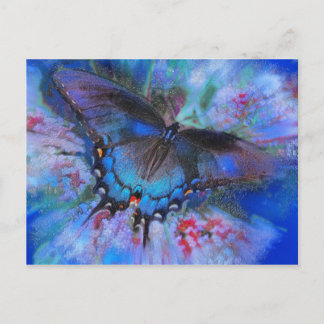 Blåflygning, vykort