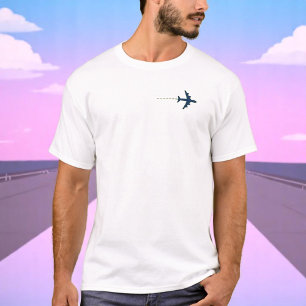 Blåflygplanet som flyger Flygplan. Pilot Gift T Shirt