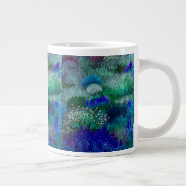 Blåfoderkaffe Kopp Jumbo Mugg (Höger)