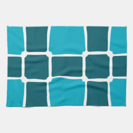 Blåformsfyrkanter Fet asymmetrisk Kökshandduk