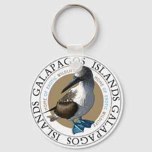 Blåfotad boj nyckelring