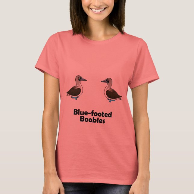 Blåfotad boobies tee shirt (Framsida)