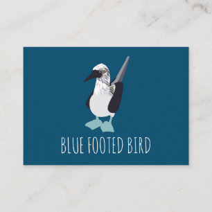 Blåfotad fågelfågel visitkort