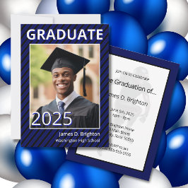 Blåfotbollsinbjudan, temat Foto Studenten-inbjudan Inbjudningar