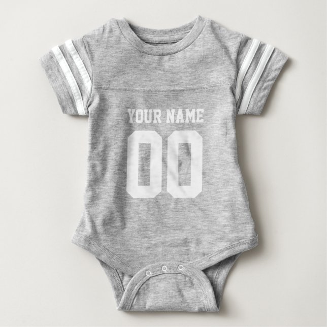 Blåfotbollsturnnummer baby bodydräkt tee (Framsida)