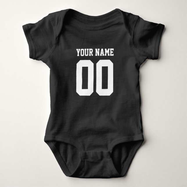 Blåfotbollsturnnummer baby bodydräkt tee (Framsida)